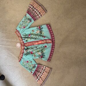 Umgee Multicolor Floral Boho Top